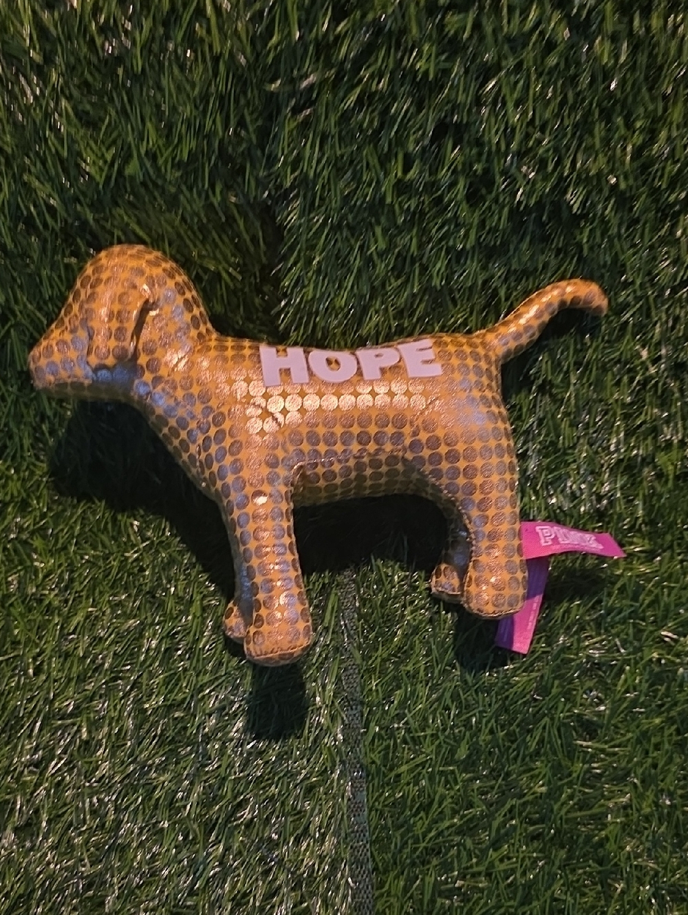 Victoria Secret Dog GOLD DOTS HOPE
